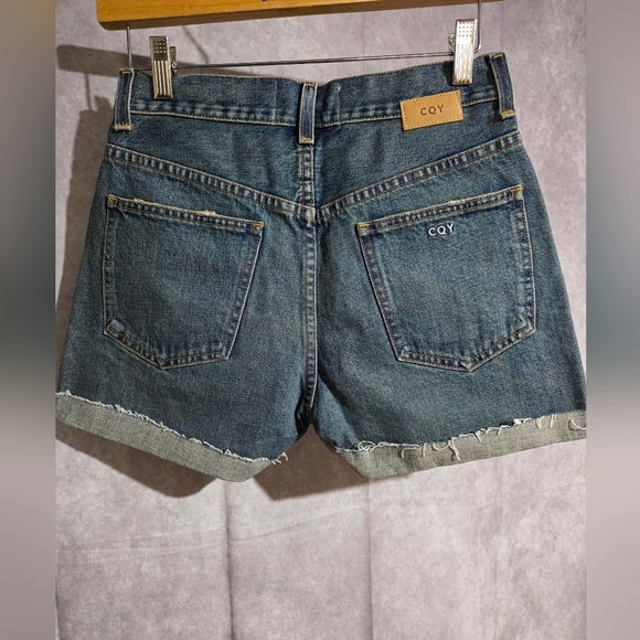 CQY For Anthropology Vintage Roll Up Jean Shorts Wms Sz 26 NWT Charming - Picture 9 of 11